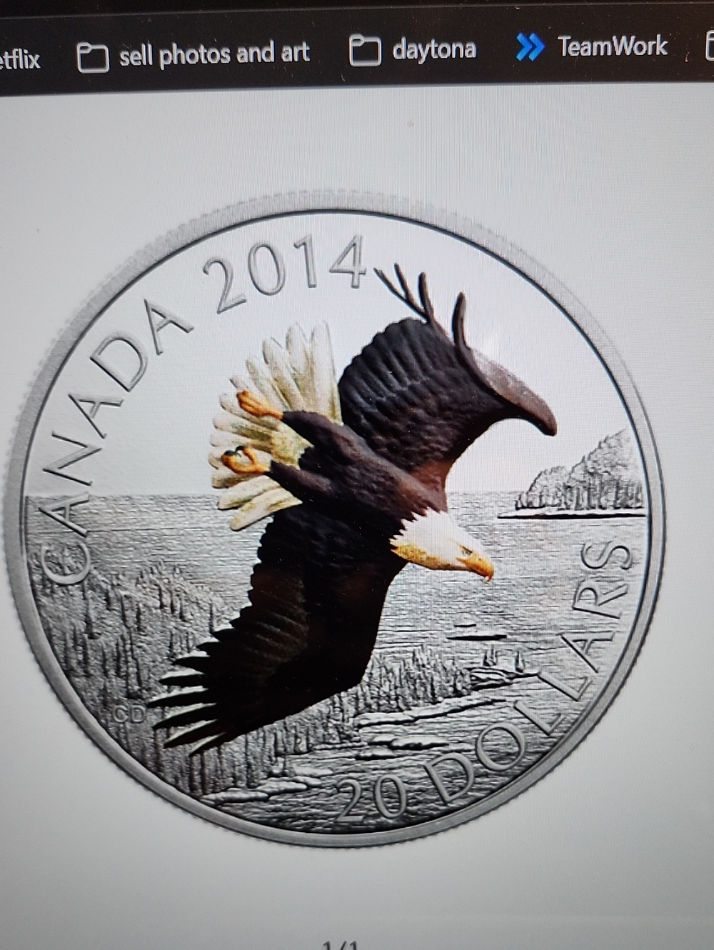 RCM Canada 2014 Bald Eagle Collectible Coin